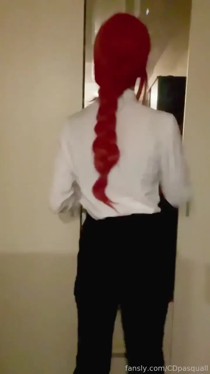 Redhead girl with huge cock sissy cd femboy crossdresser tgirl trans 