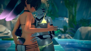 Widgeybun got out of the cold and into a lesbian lagoon video vr part 10