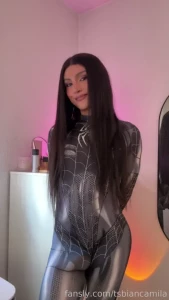 Spidergirl bundle getting naughty and touching myself on my tight part 1