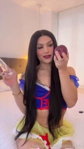 Snow white eats apple covered with cum yes i did it last halloween i