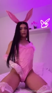 Bunny girl fucking ass with dildo cum couldn t resist to use my outfit
