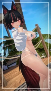 Obligatory beach episode vr 3d fyp vtuber lewdtuber fox kitsune hentai part 2