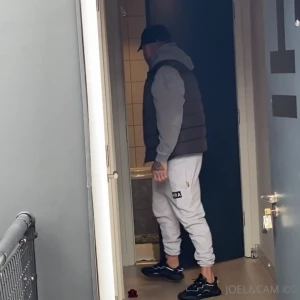 Can t help himself pulling his big thicc dick out and showing it off