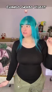 Blue hair elf