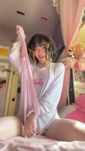 Using your underwear to pull you back against my crotch making you