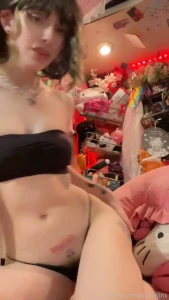 Full bush in a miniskirt this is for you playing with my boobs and part 1