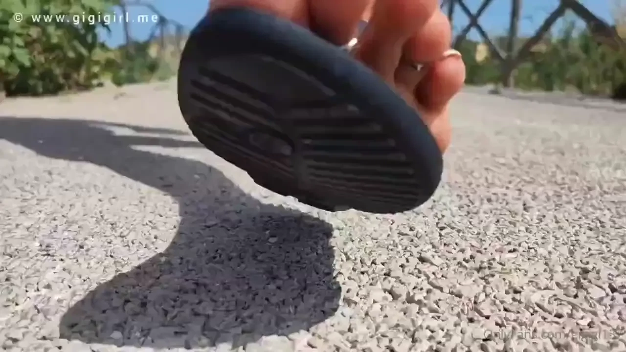 Isn t it hot how my long toes stick out from these sandals full length 
