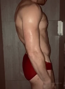 Am i your ecstasy shower with my favourite red speedo