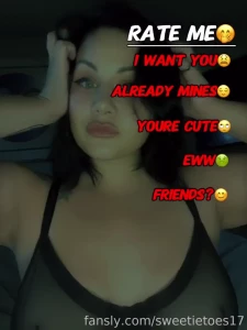 Twist send me a d pic and a tip and i ll rate you fyp curvy brunette