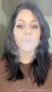 Come here sub let me blow smoke in your face while i kick you in the