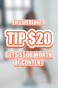 Tip me 20 for 500 worth of content right now baby part 2