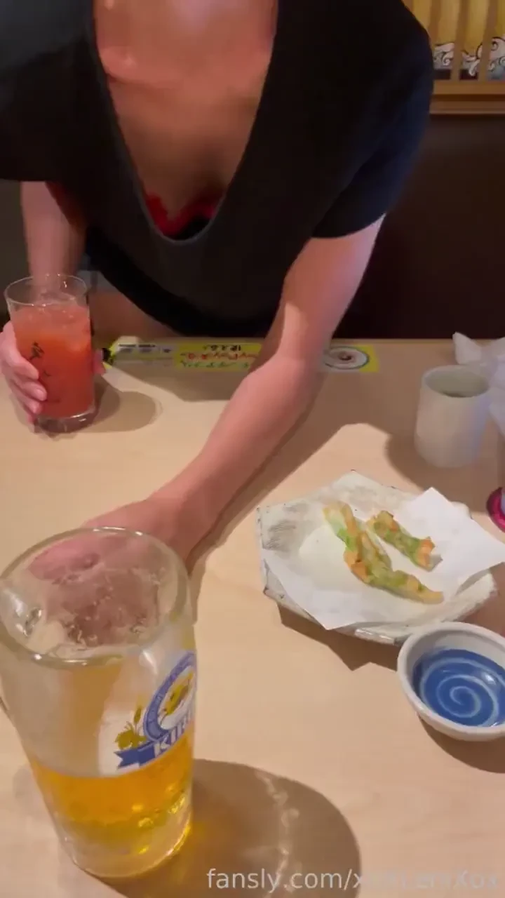 A beautiful memory of a great evening downblouse lingerie izakaya 