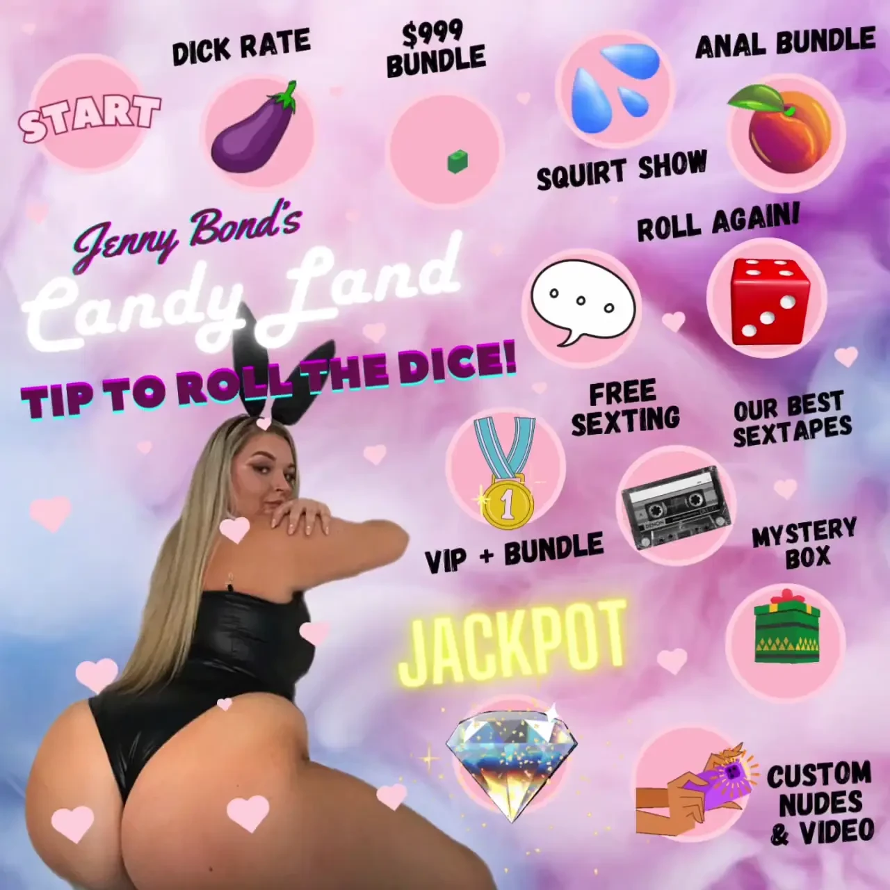 Welcome to candy land wanna play tip to roll the dice and move on the part 1 