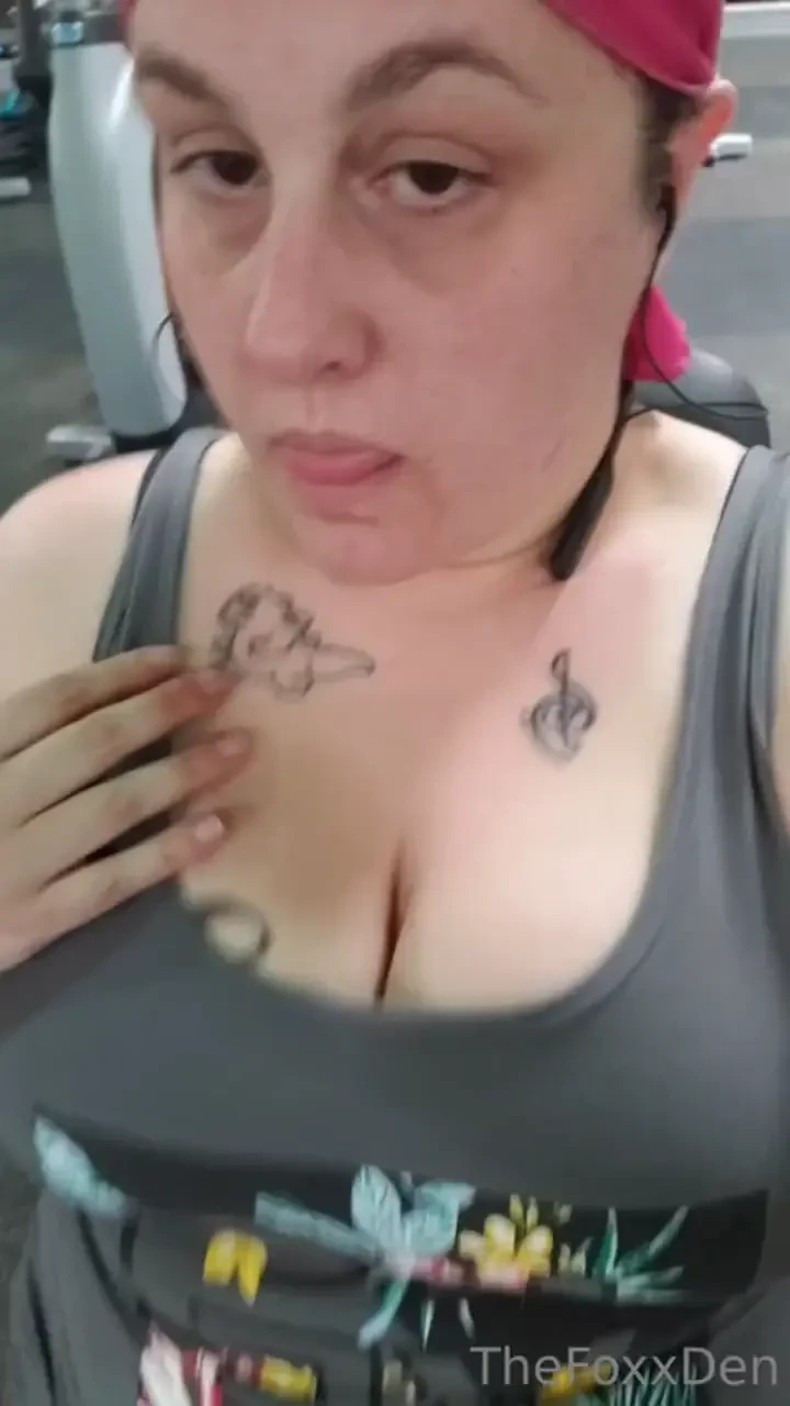 The gym was nice today i put ice chips in my bra when i was in the part 1 