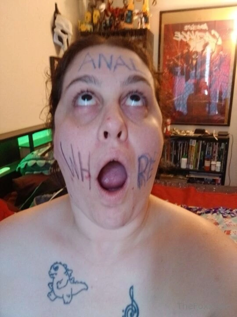 Dumb anal whore stuffing her holes and smacking her tits around part 1 