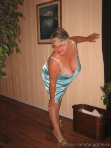 Sexy hot mama in her blue satin negligee waiting for you i need to part 3