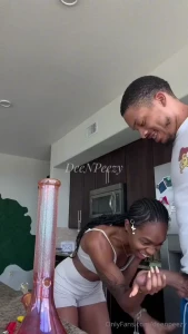 Blazed blow the smoke out then blow my back out we actually weren t