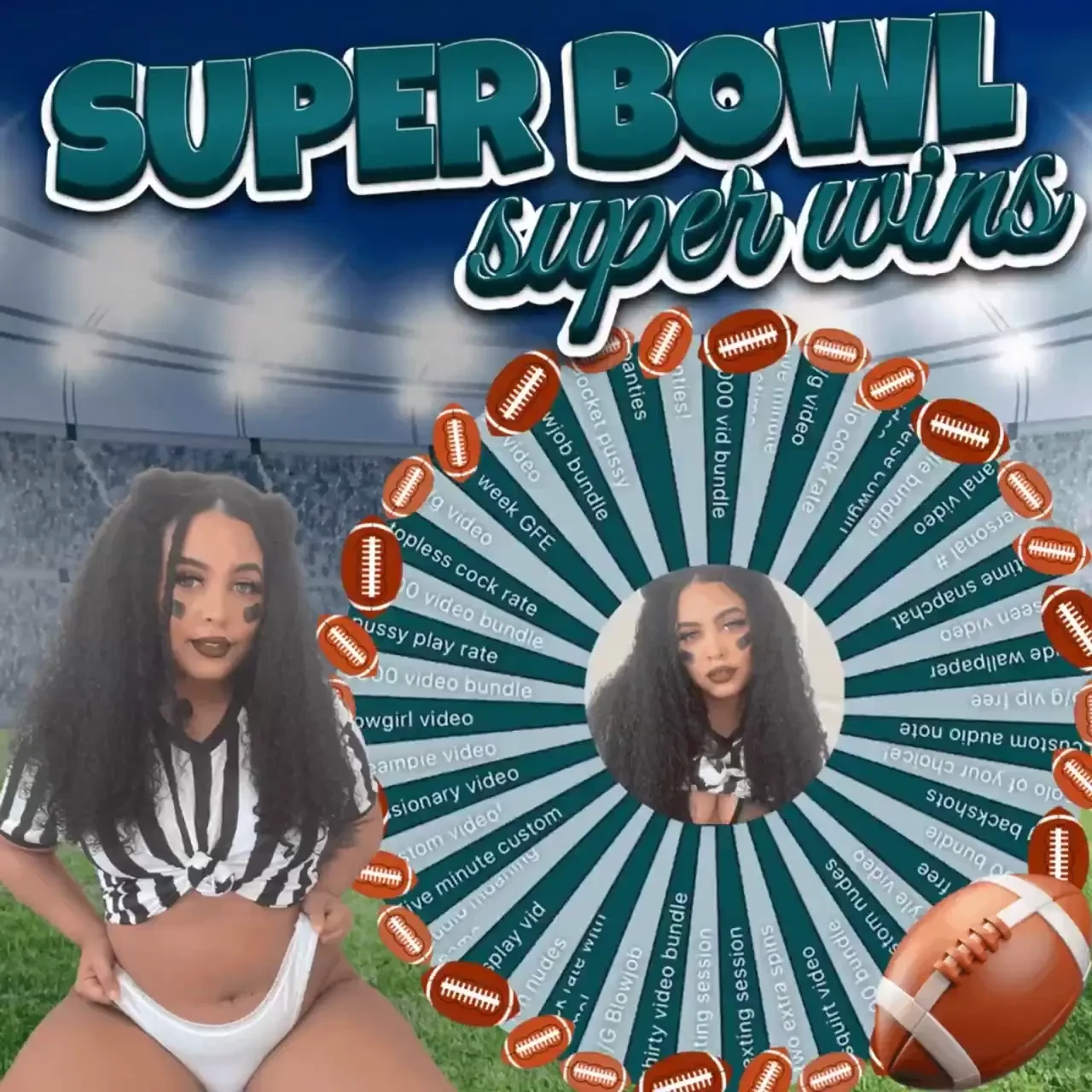Nbsp super bowl wheel spin nbsp who needs a halftime show when you ve 