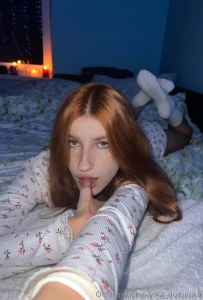 Free subscription today only this fiery redhead in a flirty skirt is part 109