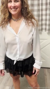 Annie s outfit out last night she got a lot of attention