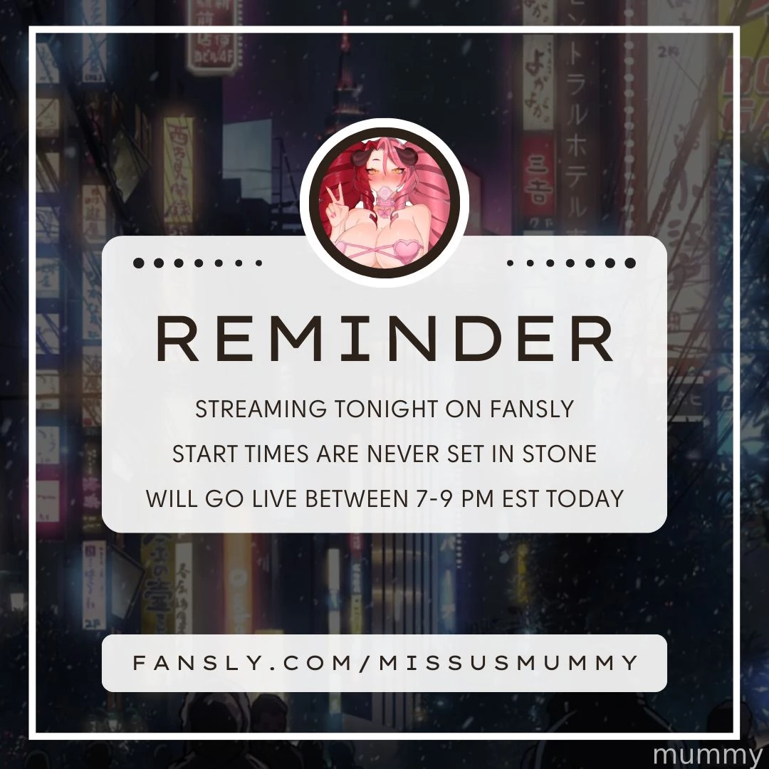 I ll see you tonight reminder that birthday celebration on fansly will 