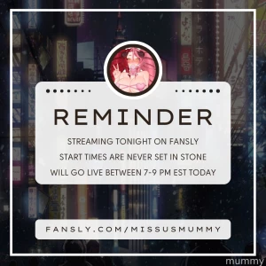 I ll see you tonight reminder that birthday celebration on fansly will