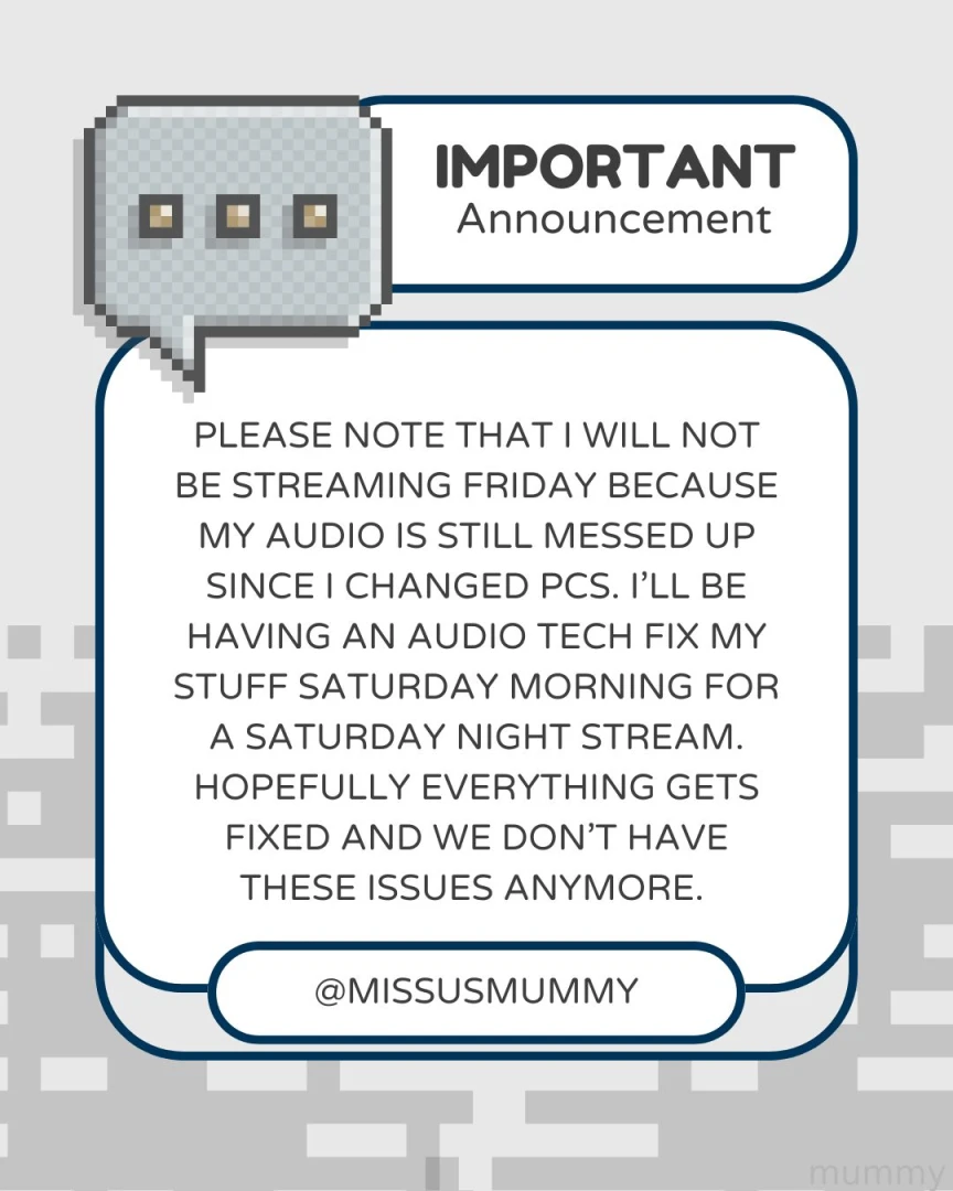 No friday stream - this is why hopefully i ll see ya ll saturday pray 