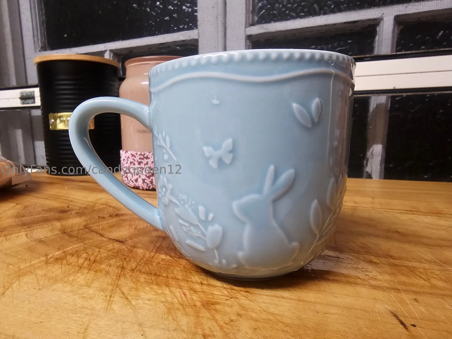 Found a bunny cup ik this has nothing to do with my body but ya heh part 1 