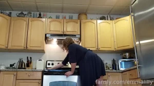 Hey how did you get into my kitchen were you looking up my dress while