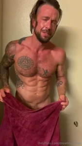 Tasting my own load for you you caught me getting out of the shower