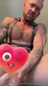 Your leather daddy is here to serve you this cock meat sandwich and