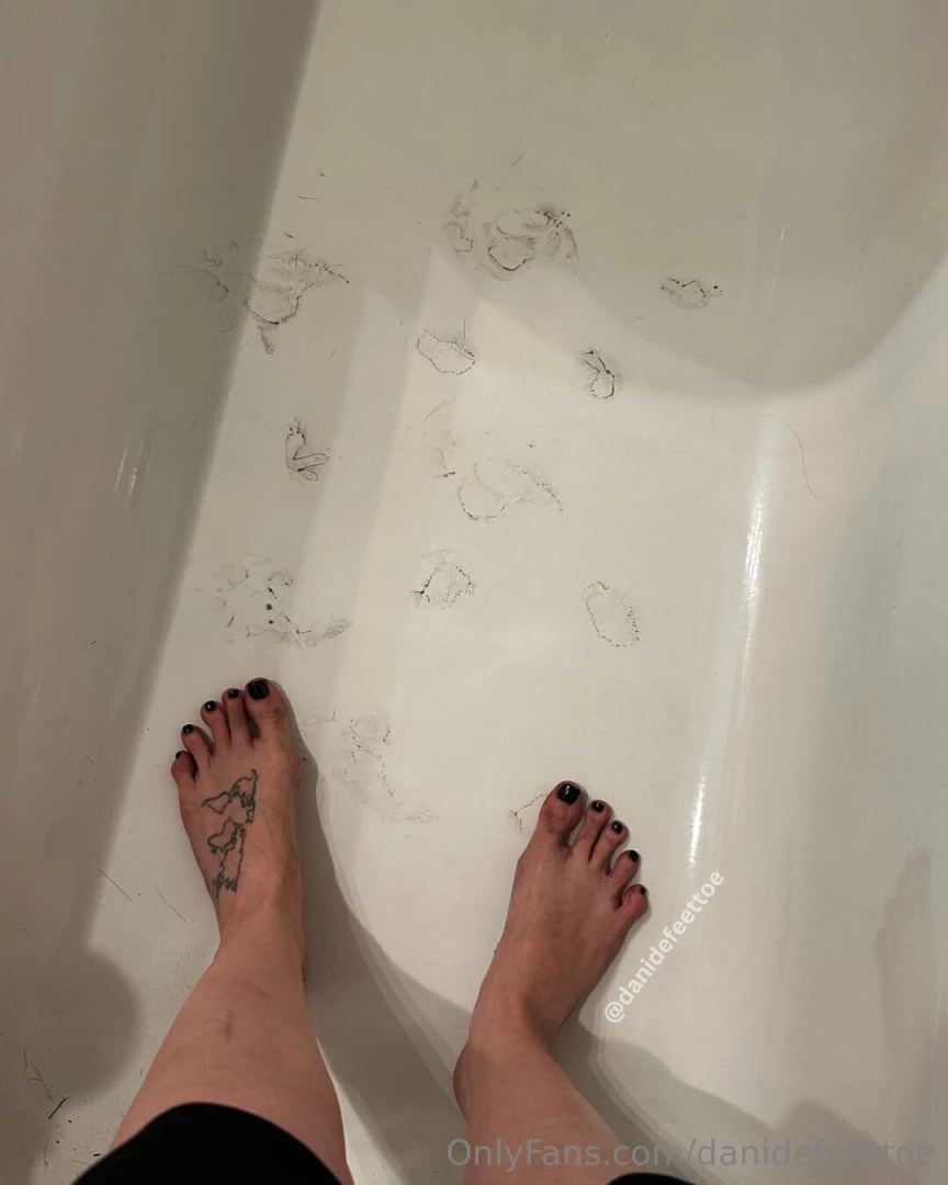 Literally just 18 seconds of me stomping around with dirty soapy feet 