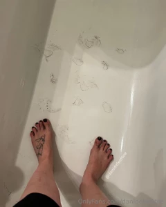 Literally just 18 seconds of me stomping around with dirty soapy feet