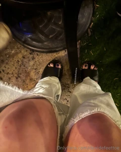 Caught you staring at my exposed toes