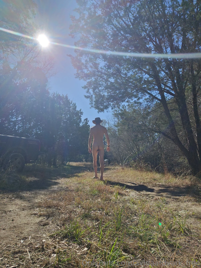 Bundle one of me nude in the woods of my vacation camp area 