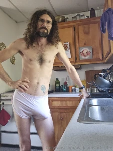 Tidying up dishes and having a shower before leaving for the weekend