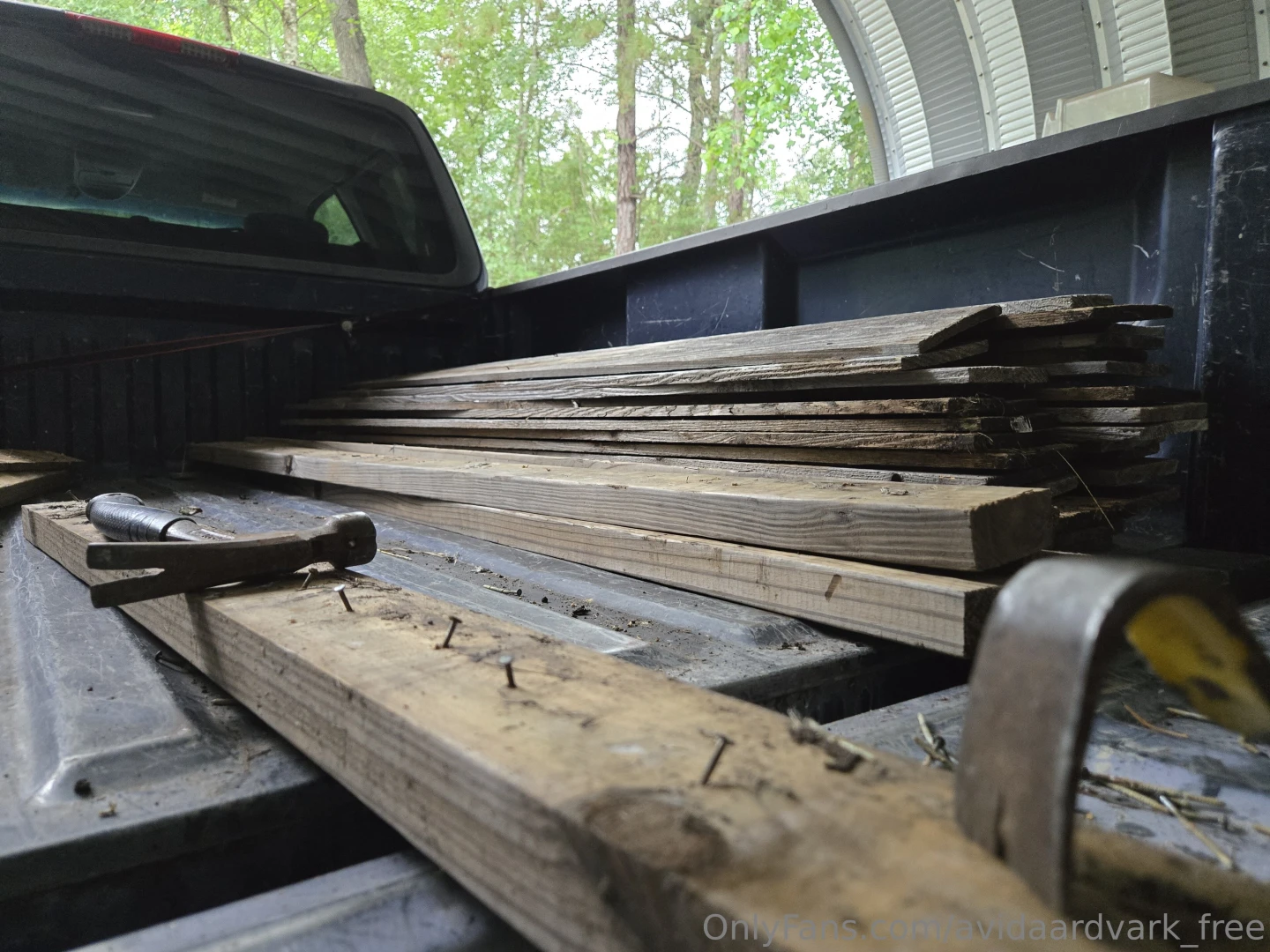 Prepping reclaimed wood for an upcoming project didn t cost money but part 2 