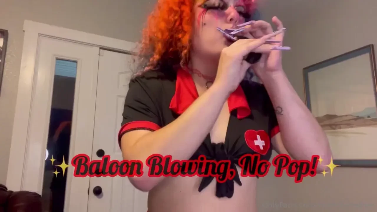 Balloon blowing asmr no pop 