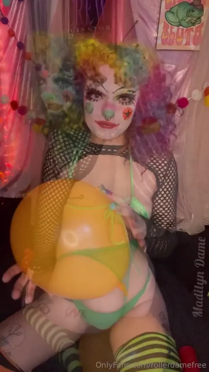 Balloon asmr and pop sitting on balloons rubbing against them showing 