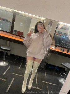 After work wearing my baggy sweater lol