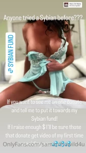 Want to watch me go live on a sybian help me raise the money to buy