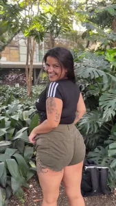 Changing in a public park