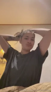 Get ready for the day with me smoking my bong putting my hair up