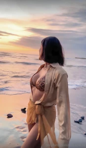 Admiring a breathtaking sunset always mindful that behind every part 2