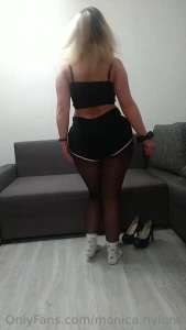 Sensual show part 12 i show you my nylon sports and highells