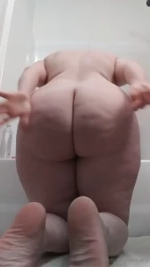 Baby oil on ass and soles