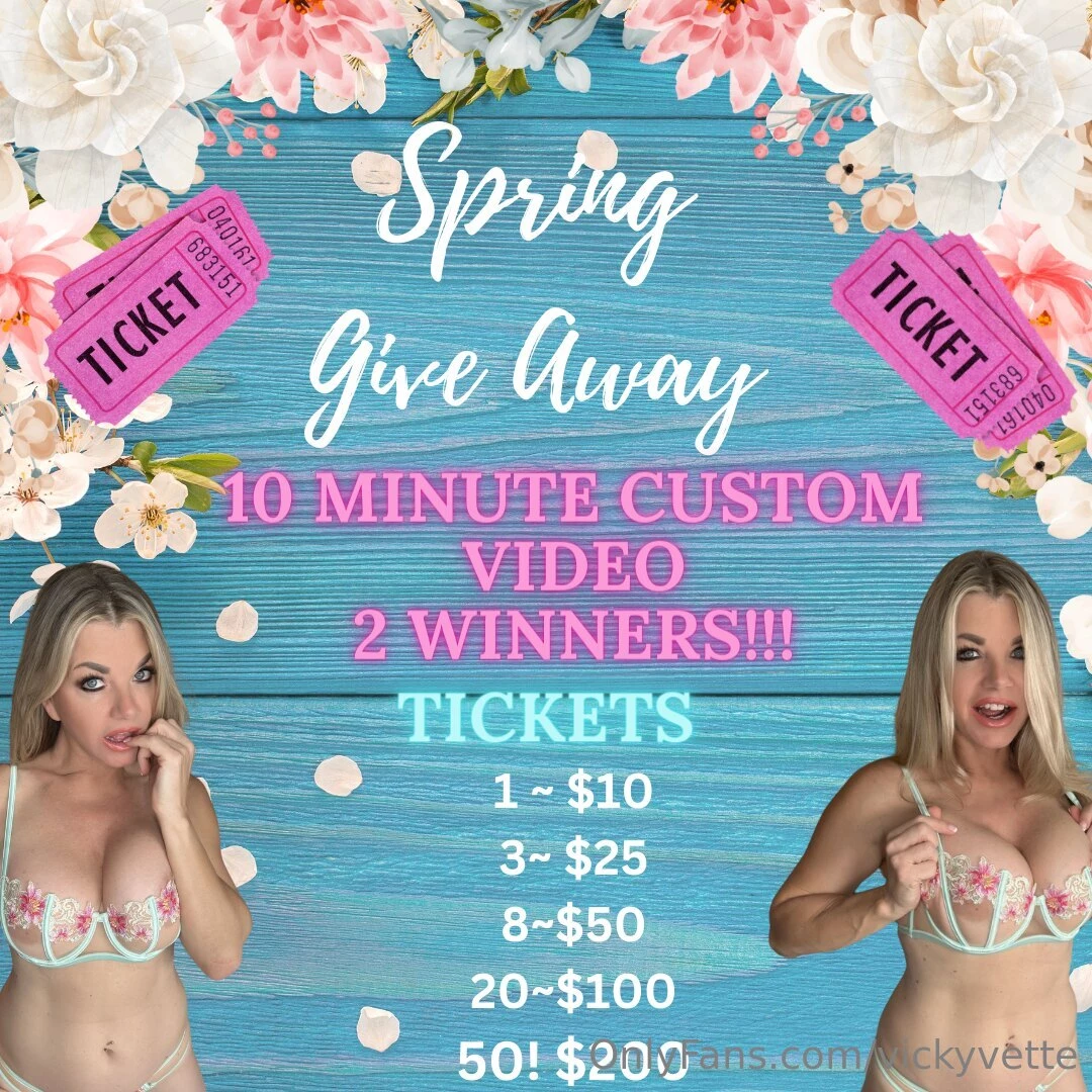 Spring give away 2 winners 10 minute custom video includes your name 