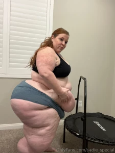 Some cute pics before my extreme belly jiggle on the mini trampoline part 2