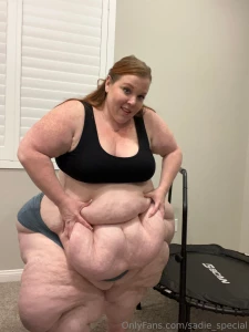 Some cute pics before my extreme belly jiggle on the mini trampoline part 3