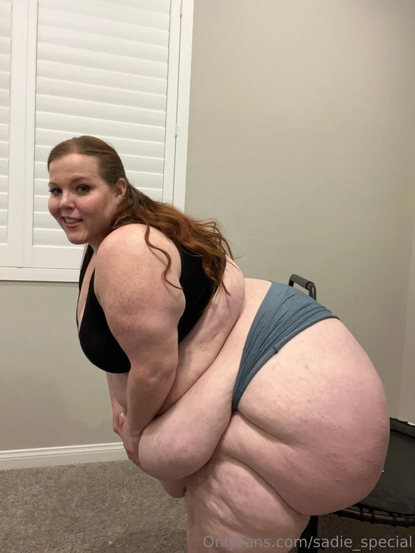 Some cute pics before my extreme belly jiggle on the mini trampoline part 8 